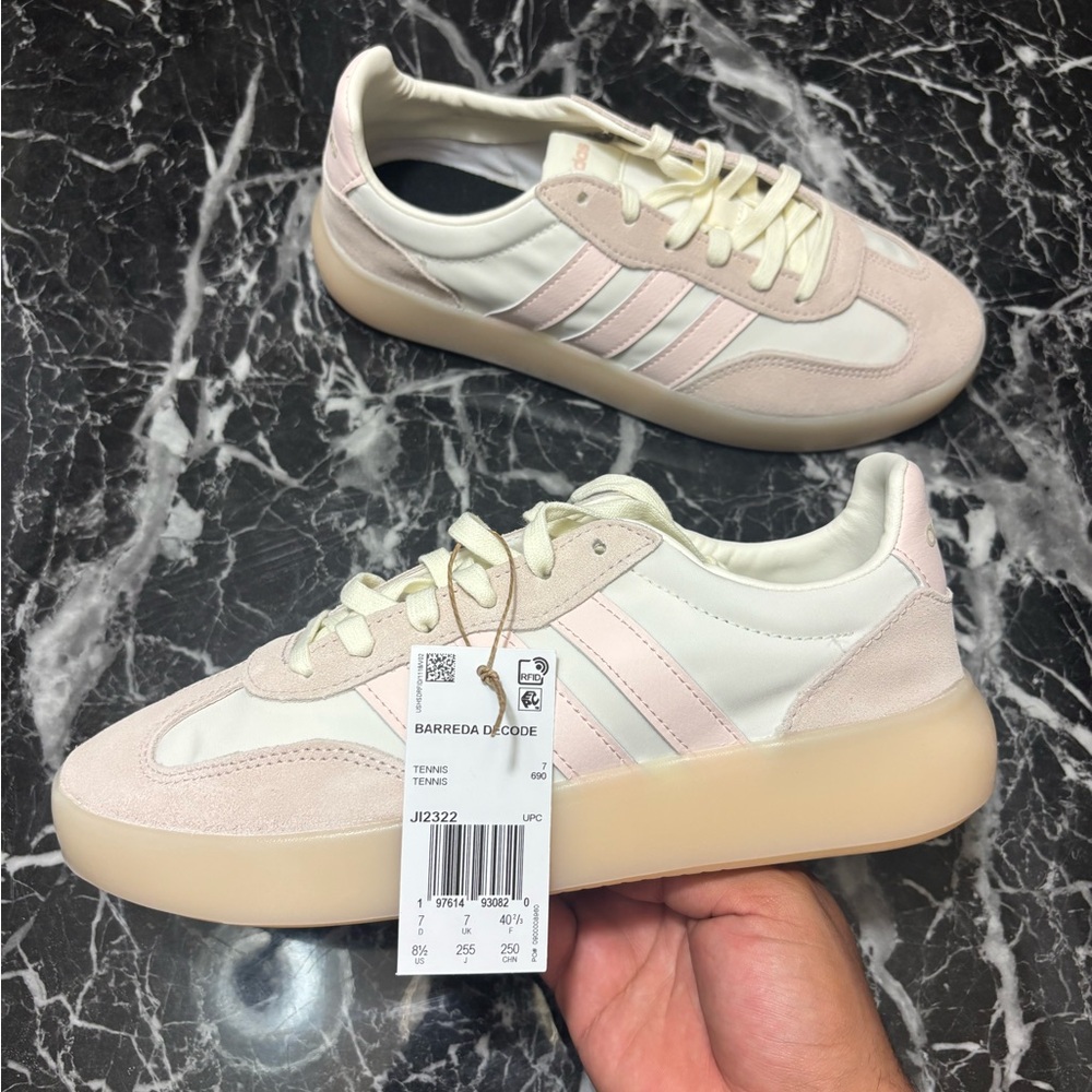 Adidas Barreda Decoded Women's Pink and White Sneakers